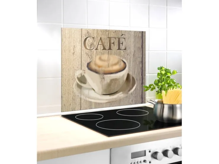 Wenko Küchenrückwände|Kochfelder<Glasrückwand Café 60 cm x 50 cm