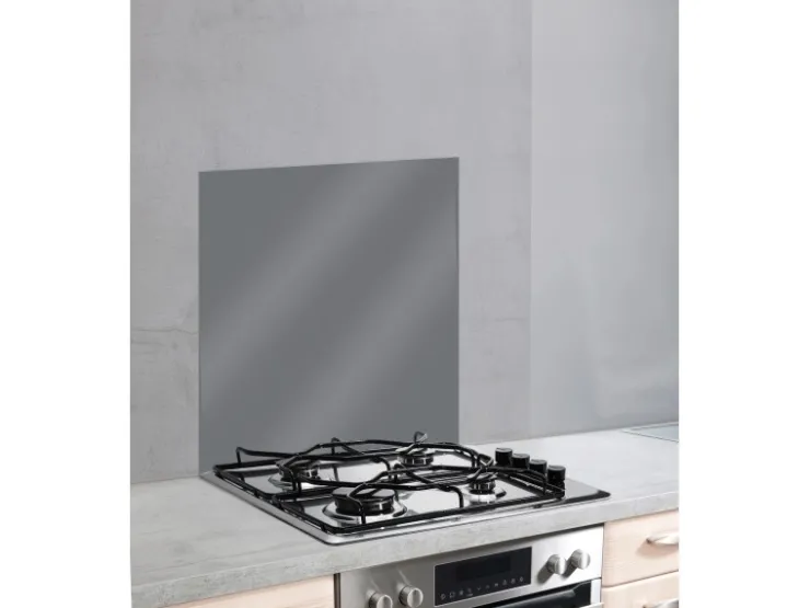 Discount Wenko Glasrückwand 60 cm x 70 cm Grau