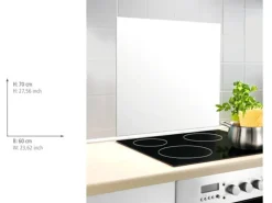 Best Wenko Glasrückwand 60 cm x 70 cm Weiß