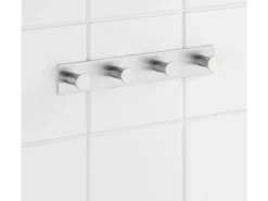 Best Wenko Hakenleiste Celano Quadro mit 4 Haken Edelstahl Rostfrei