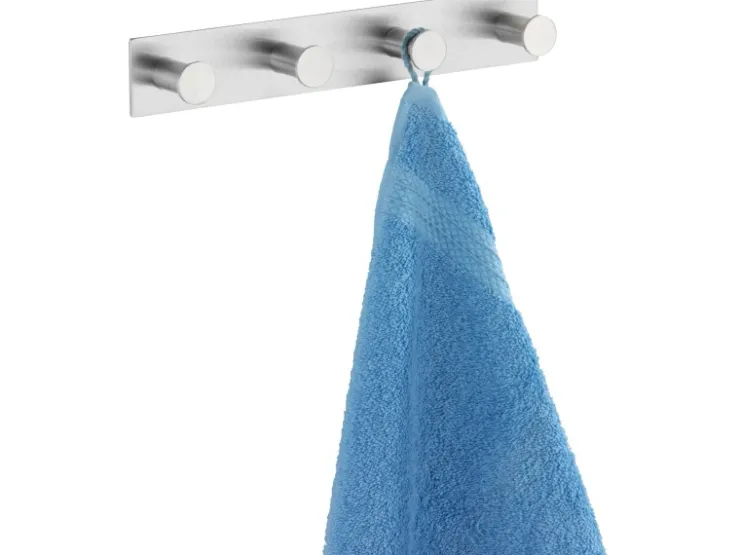 Best Wenko Hakenleiste Celano Quadro mit 4 Haken Edelstahl Rostfrei