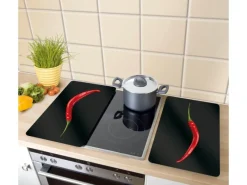 Outlet Herdabdeckplatten Universal Hot Peperoni 2er-Set Mehrfarbig Herdabdeckungen|Herde