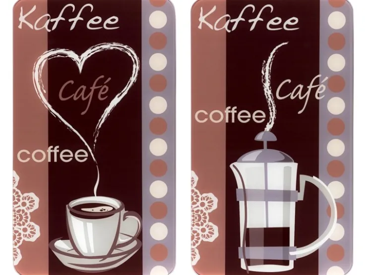 Wenko Herdabdeckungen|Kochfelder<Herdabdeckplatten Universal Kaffeeduft 2er Set Mehrfarbig