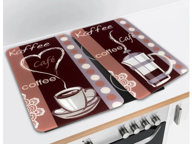 Wenko Herdabdeckungen|Kochfelder<Herdabdeckplatten Universal Kaffeeduft 2er Set Mehrfarbig