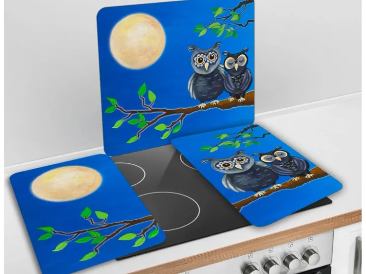 Sale Wenko Herdabdeckplatte Universal 2er Set Eule