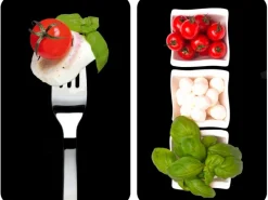 Herdabdeckplatte Universal 2er Set Caprese Herdabdeckungen|Kochfelder