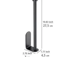 Clearance Wenko Küchenrollenhalter Nio Selbstklebend 27,5 cm x 4,5 cm x 7 cm Schwarz