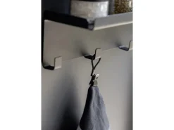 Wenko Küchenhelfer<Klemm-Ösen Metall 1,7 cm x 5,3 cm x 1 cm Schwarz 4 Stück