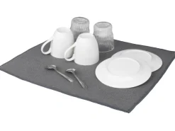 Wenko Pfannen|Küchenhelfer<Mikrofaser Abtropfmatte Miko 47 cm x 40 cm Grau