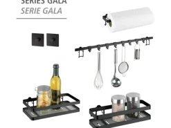Best Multifunktionsregal Gala inkl. 6 Haken Küchenhelfer|Küchenregale
