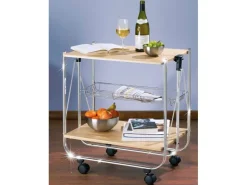 Hot Wenko Servierwagen Dinett Deluxe -Nachbildung Ahorn