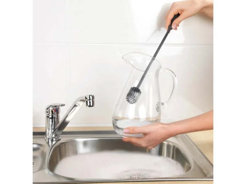 Discount Silikon Flaschenbürste 38 cm Anthrazit Küchenhelfer