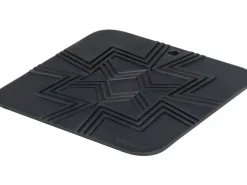 Wenko Pfannen|Küchenhelfer<Silikon-Topfuntersetzer Wesi 16 cm x 16 cm x 0,5 cm Schwarz 2 Stück