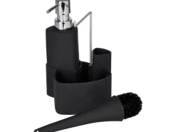 Sale Wenko Spül-Set Empire Schwarz 19 cm x 11 cm x 12,5 cm