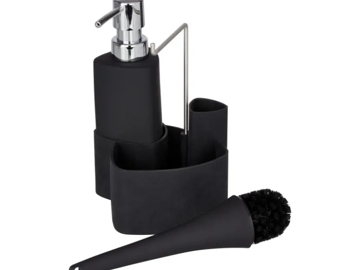 Sale Wenko Spül-Set Empire Schwarz 19 cm x 11 cm x 12,5 cm
