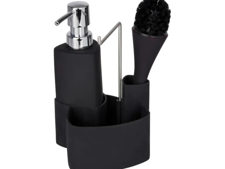 Sale Wenko Spül-Set Empire Schwarz 19 cm x 11 cm x 12,5 cm
