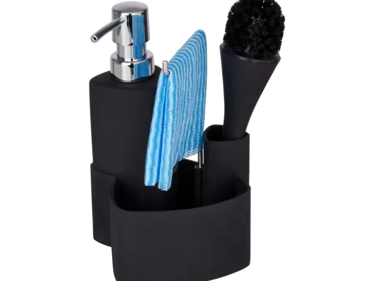 Sale Wenko Spül-Set Empire Schwarz 19 cm x 11 cm x 12,5 cm