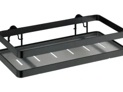 Wenko Küchenregale|Vorratsdosen<Universalregal Gala 6 cm x 25 cm x 12 cm Schwarz