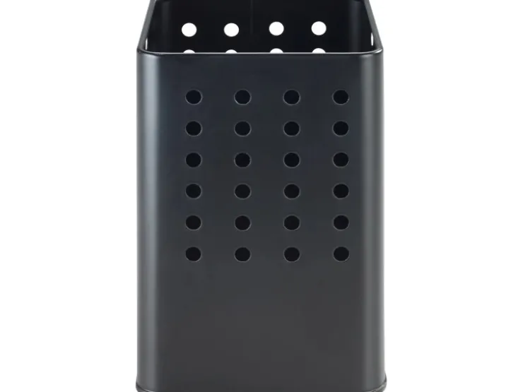 Wenko Küchenhelfer<Utensilienhalter Silio 11,5 cm x 16,5 cm x 11,5 cm Schwarz Matt