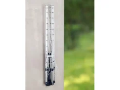 Best Wenko Wand-Wäschespinne Aluminium 195 cm x 42 cm x 104 cm Trockenlänge 18 m