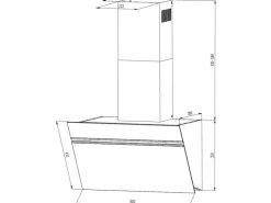 Discount Wolkenstein Dunstabzugshaube W S5-80 ABTZ Kopffreihauben