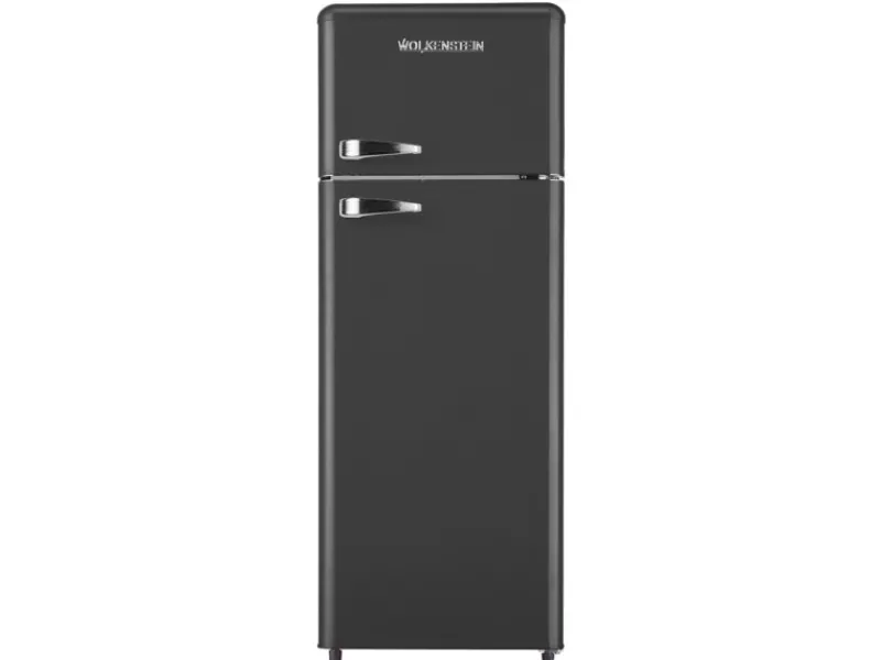 Outlet Wolkenstein Kühl-Gefrierkombination GK212.4RT B Schwarz Matt Kühlschränke|Gefrierschränke