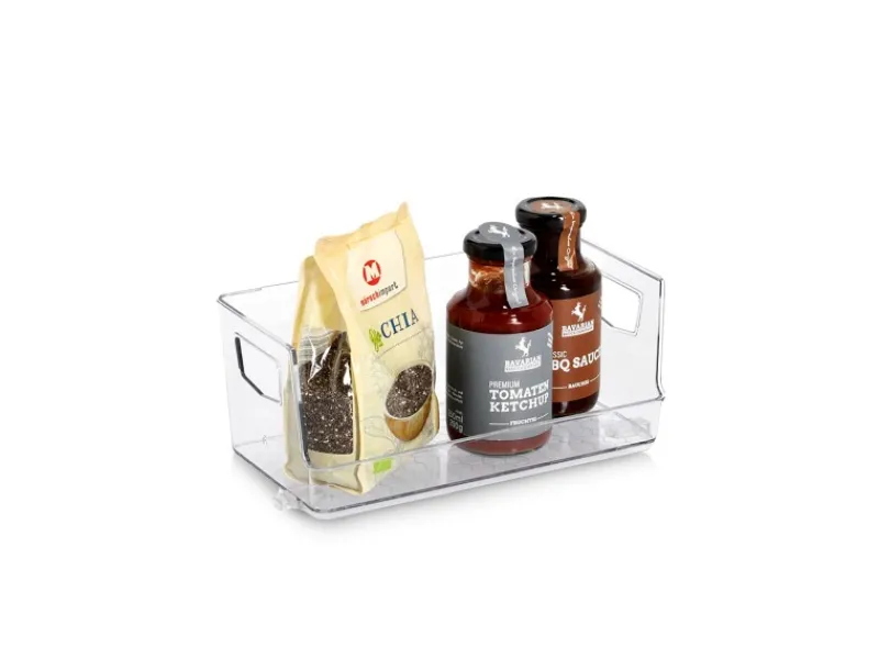 Clearance Aufbewahrungsboxen-Set Kunststoff 2-teilig Transparent Küchen-Ordnungssysteme