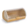 Discount Brotkasten, Bambus/Kunststoff 19 cm x 25 cm x 39 cm Transparent Küchenhelfer