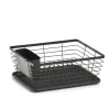 Outlet Zeller Geschirrabtropfständer Metall/Kunststoff 14,5 cm x 30,5 x 37 cm Schwarz
