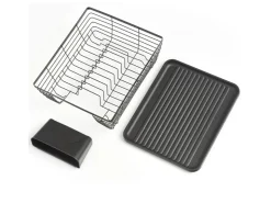 Outlet Zeller Geschirrabtropfständer Metall/Kunststoff 14,5 cm x 30,5 x 37 cm Schwarz