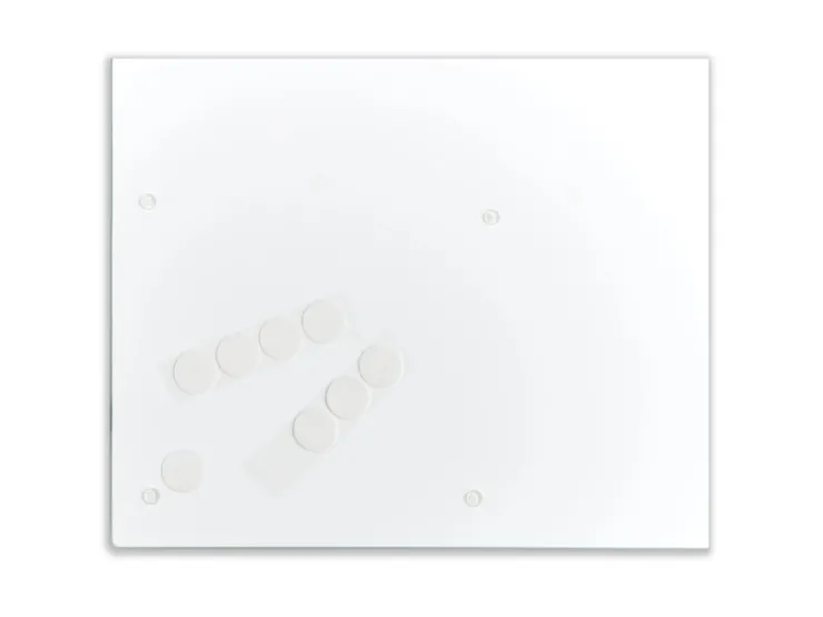 Best Zeller Herdblende-/Abdeckplatte Schiefer-Optik Glas 50 cm x 56 cm Anthrazit