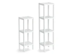 Clearance Zeller Standregal mit 3 Ablagen MDF 22 cm x 22 cm x 65 cm Weiß