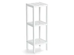 Clearance Zeller Standregal mit 3 Ablagen MDF 22 cm x 22 cm x 65 cm Weiß