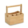 Clearance Utensilienhalter mit Tragegriff Bambus 23 cm x 14 cm x 21,5 cm Natur Küchen-Ordnungssysteme