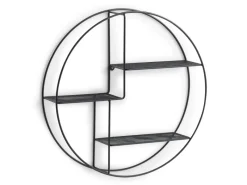 Wandregal Metall 55 cm x 12 cm Schwarz Küchenregale