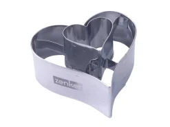 Sale Zenker Ausstecher Linzer Herz 2 in 1 Silber Küchenhelfer