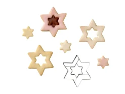 Clearance Zenker Ausstecher Linzer Stern 2 in 1 Silber Küchenhelfer