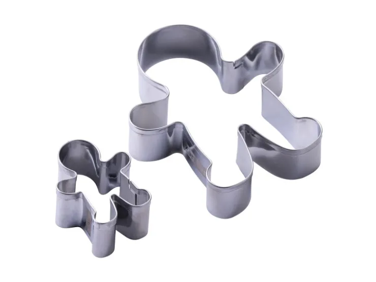 Zenker Patisserie Küchenhelfer<Zenker Ausstecher-Set Lebkuchenmann Silber 2-teilig