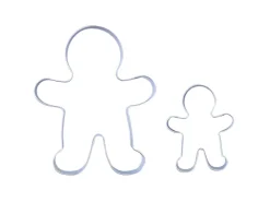 Zenker Patisserie Küchenhelfer<Zenker Ausstecher-Set Lebkuchenmann Silber 2-teilig