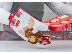 Sale Zenker Backhandschuh Elch-Motiv Mehrfarbig Küchenhelfer