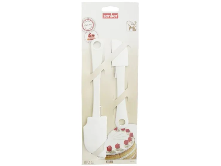 New Zenker Patisserie Teigschaber-Set 2-teilig. Weiß