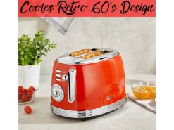 Outlet Zilan ZLN-7040 Retro 2 Scheiben Doppelschlitz Toaster 850 Watt