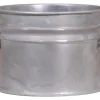Töpfe<Zink-Übertopf mit Griffen Ø 16 cm x 13 cm Silber