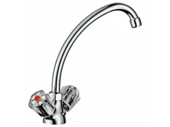Sale Zweigriff-Küchenarmatur Ledro Chrom Zweigriffarmatur